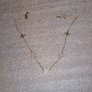 Elegant  STAMPED Gold Star Necklace